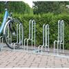Bicycle rack, upright rack, one-sided L105mm 3 bicycle parking points, galvanised